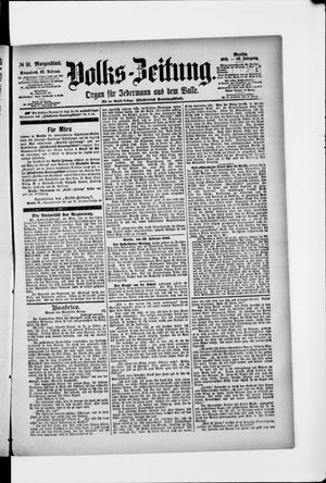Volks-Zeitung on Feb 23, 1895