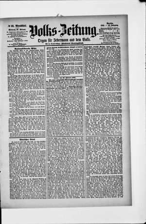 Volks-Zeitung on Feb 27, 1895