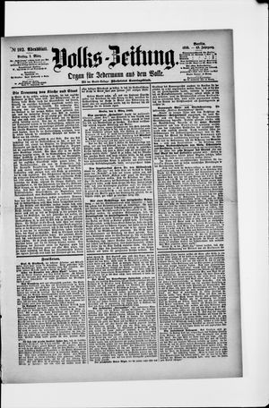 Volks-Zeitung vom 01.03.1895