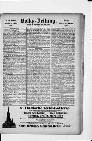 Volks-Zeitung vom 06.03.1895