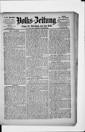 Volks-Zeitung vom 07.03.1895
