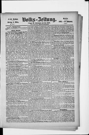 Volks-Zeitung vom 08.03.1895