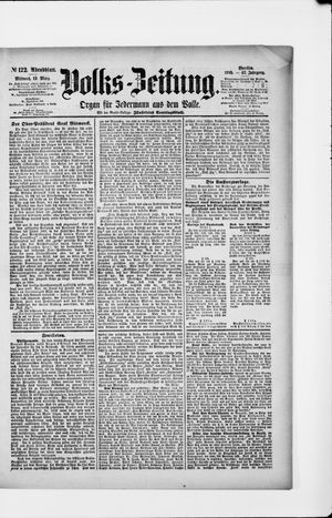 Volks-Zeitung on Mar 13, 1895