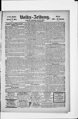 Volks-Zeitung vom 15.03.1895