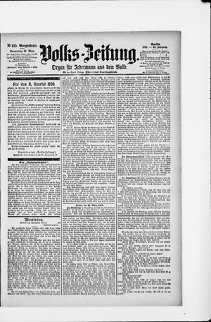 Volks-Zeitung on Mar 21, 1895