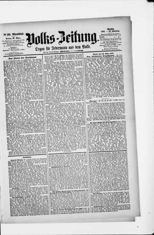 Volks-Zeitung vom 22.03.1895