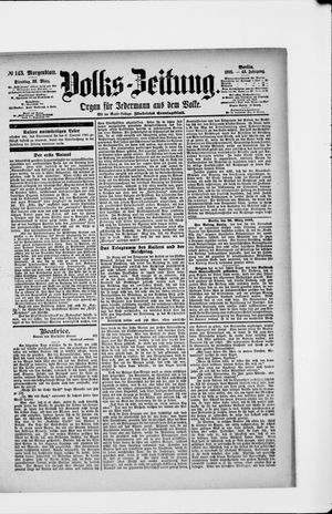 Volks-Zeitung on Mar 26, 1895