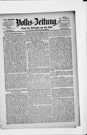 Volks-Zeitung vom 26.03.1895