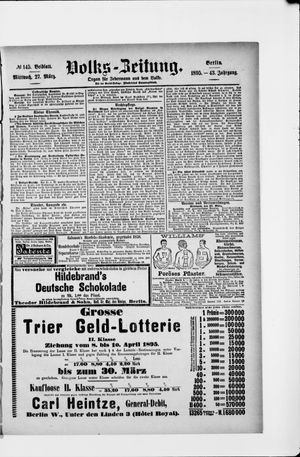 Volks-Zeitung on Mar 27, 1895