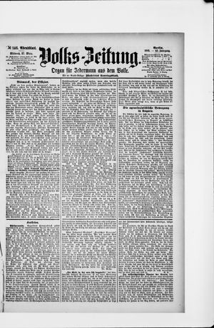 Volks-Zeitung on Mar 27, 1895
