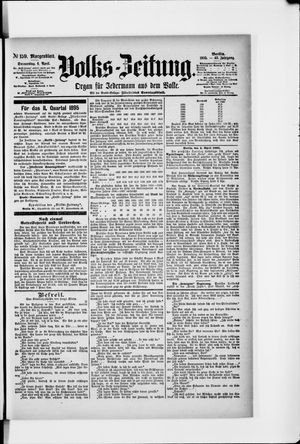 Volks-Zeitung vom 04.04.1895