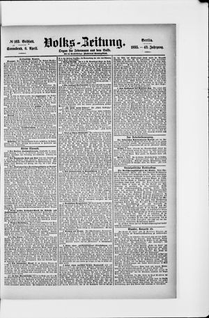 Volks-Zeitung vom 06.04.1895
