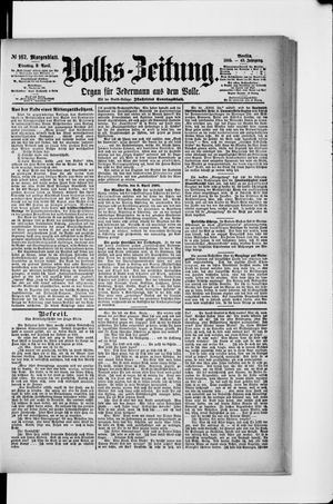 Volks-Zeitung vom 09.04.1895