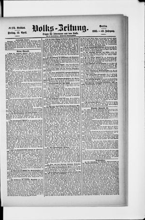 Volks-Zeitung vom 12.04.1895