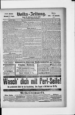 Volks-Zeitung on Apr 17, 1895