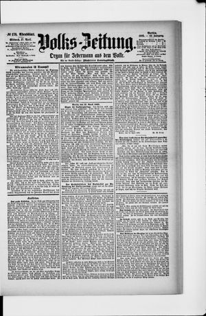 Volks-Zeitung vom 17.04.1895
