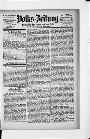 Volks-Zeitung vom 18.04.1895