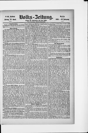 Volks-Zeitung vom 26.04.1895