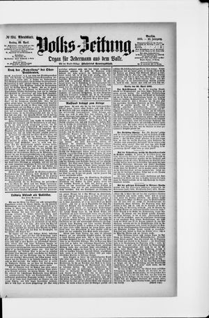 Volks-Zeitung vom 26.04.1895