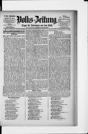 Volks-Zeitung vom 27.04.1895