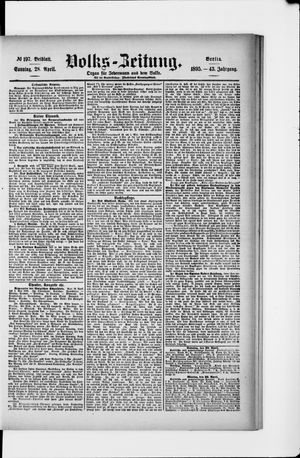 Volks-Zeitung vom 28.04.1895