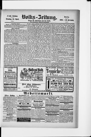 Volks-Zeitung vom 30.04.1895