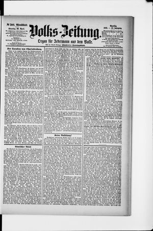 Volks-Zeitung vom 30.04.1895
