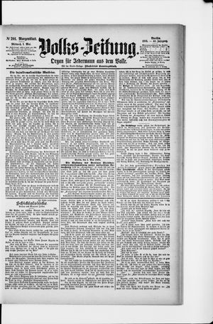 Volks-Zeitung vom 01.05.1895