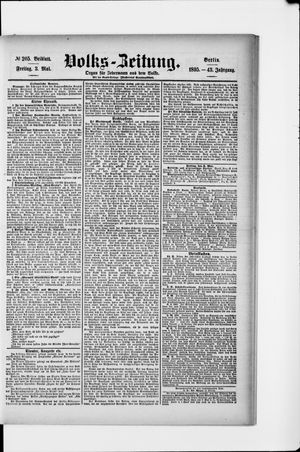 Volks-Zeitung vom 03.05.1895