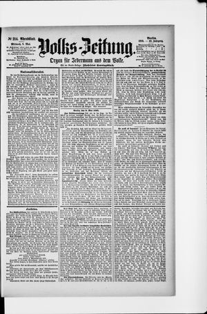 Volks-Zeitung vom 08.05.1895