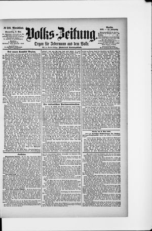 Volks-Zeitung on May 9, 1895