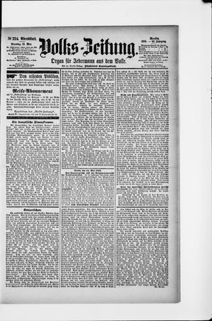 Volks-Zeitung vom 14.05.1895