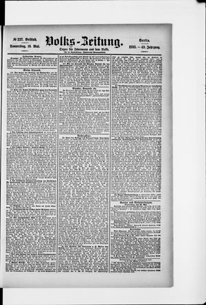 Volks-Zeitung on May 16, 1895
