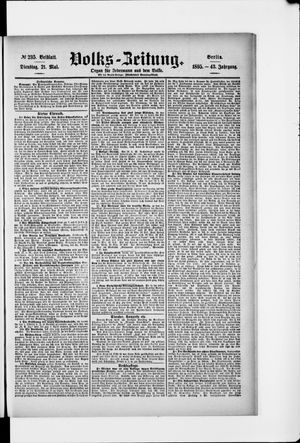 Volks-Zeitung on May 21, 1895