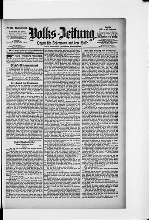 Volks-Zeitung on May 25, 1895