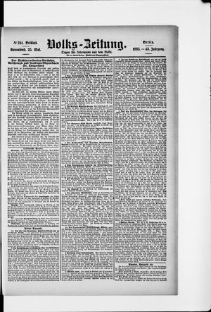 Volks-Zeitung on May 25, 1895
