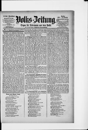 Volks-Zeitung on May 25, 1895