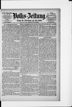 Volks-Zeitung on May 26, 1895