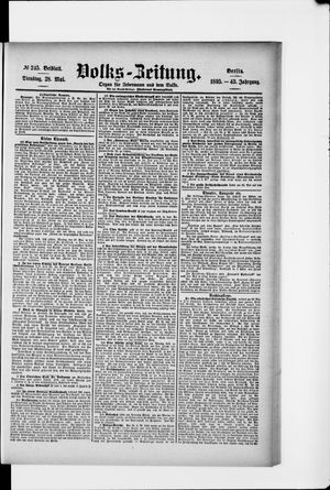 Volks-Zeitung vom 28.05.1895