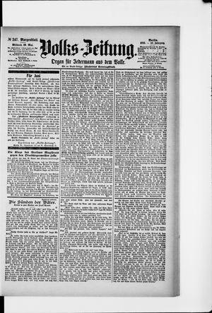 Volks-Zeitung vom 29.05.1895