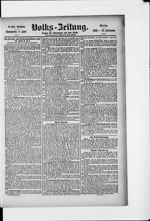Volks-Zeitung vom 08.06.1895