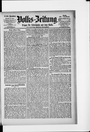 Volks-Zeitung vom 11.06.1895