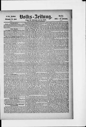 Volks-Zeitung vom 19.06.1895