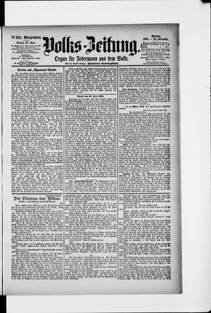 Volks-Zeitung vom 21.06.1895