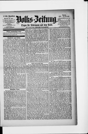 Volks-Zeitung vom 25.06.1895