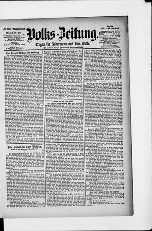 Volks-Zeitung vom 26.06.1895