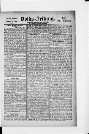 Volks-Zeitung vom 30.06.1895