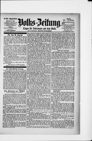 Volks-Zeitung vom 03.07.1895