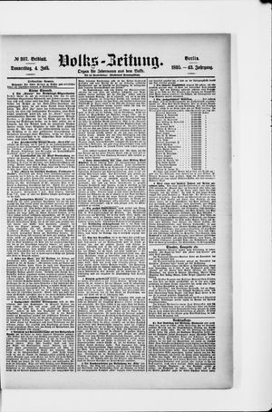 Volks-Zeitung vom 04.07.1895