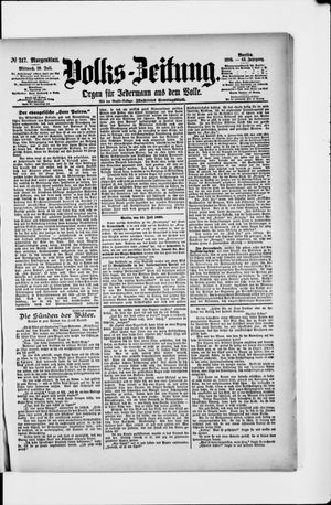 Volks-Zeitung vom 10.07.1895